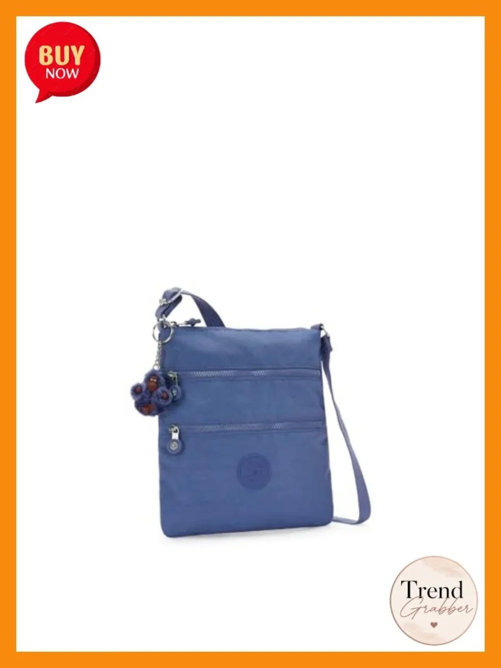 Lightweight Nylon Crossbody Mini Bag with Adjustable Strap